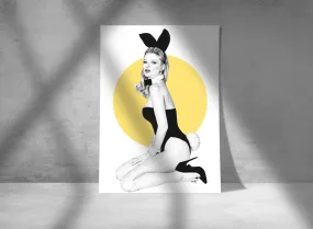 Kate Moss Poster, Custom Print, Model Poster, Custom Black And White Poster, Home Decor, Wall Hangings, Kate Moss Fashion Photography