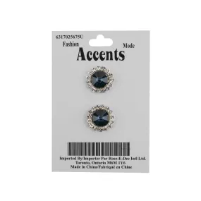 16MM RHINESTONE BUTTON - Royal Blue