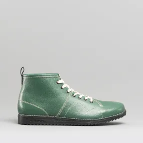 1960 Unisex Leather Monkey Boots Green/Cream