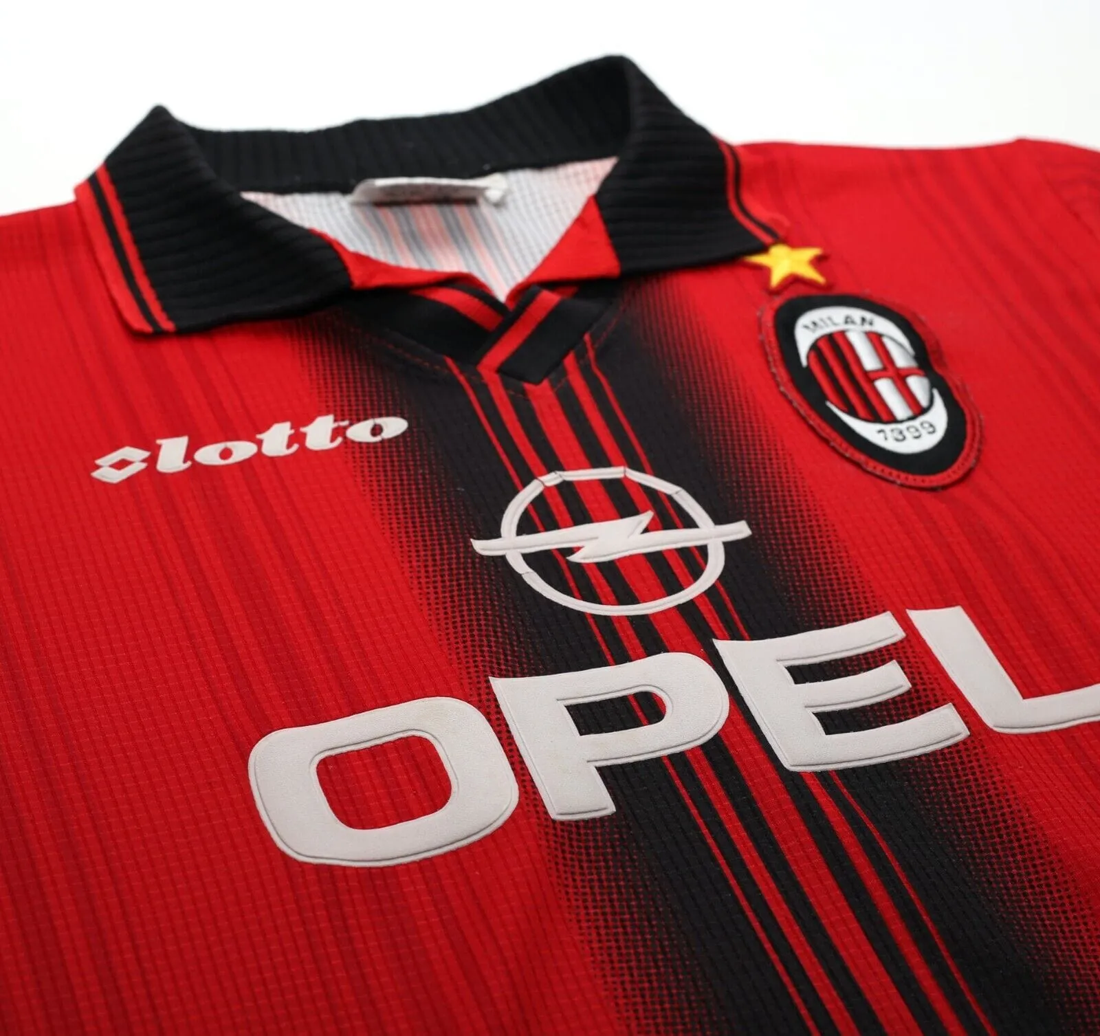 1997/98 AC MILAN Vintage Lotto 4th Football Shirt (L)