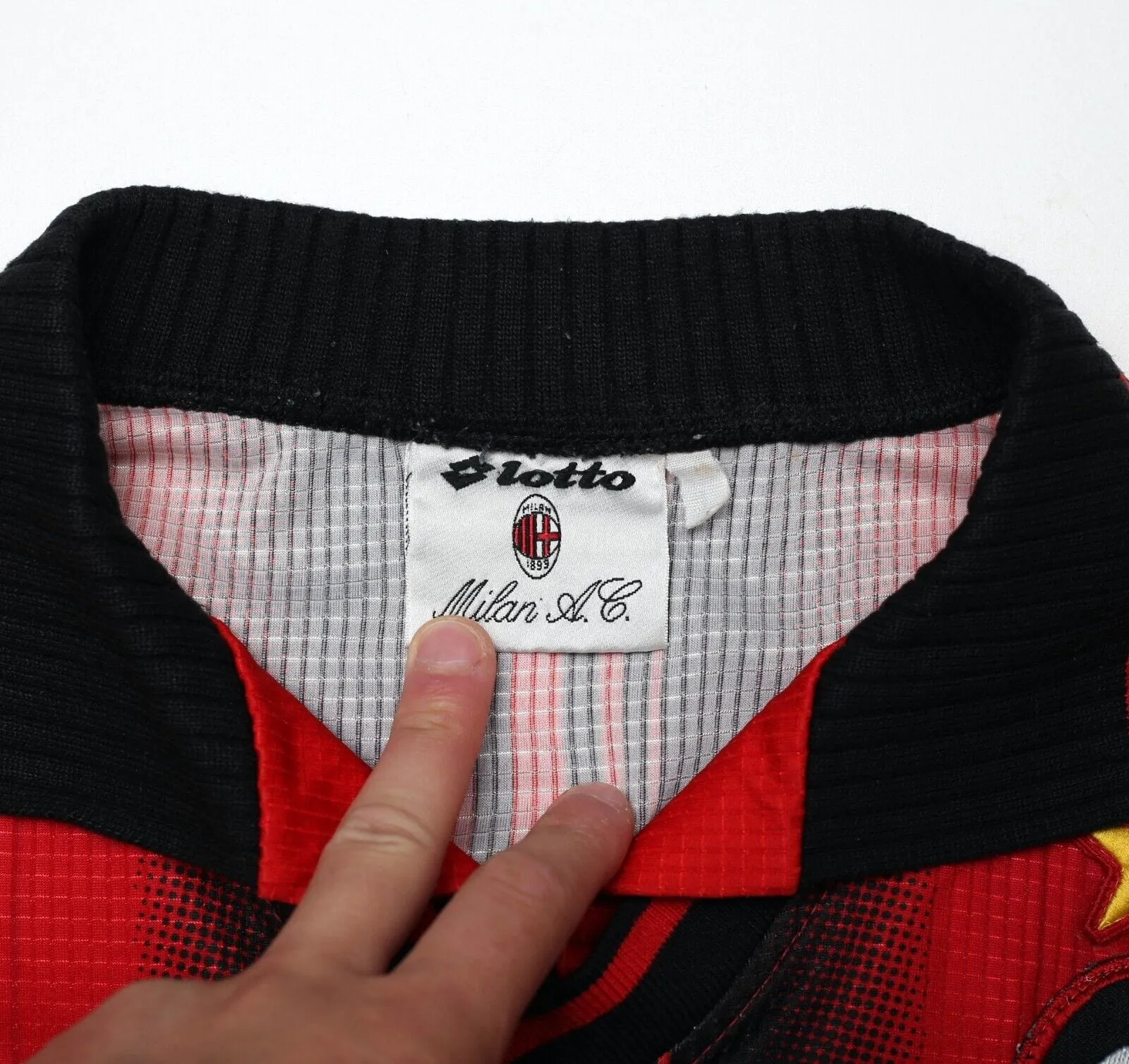 1997/98 AC MILAN Vintage Lotto 4th Football Shirt (L)