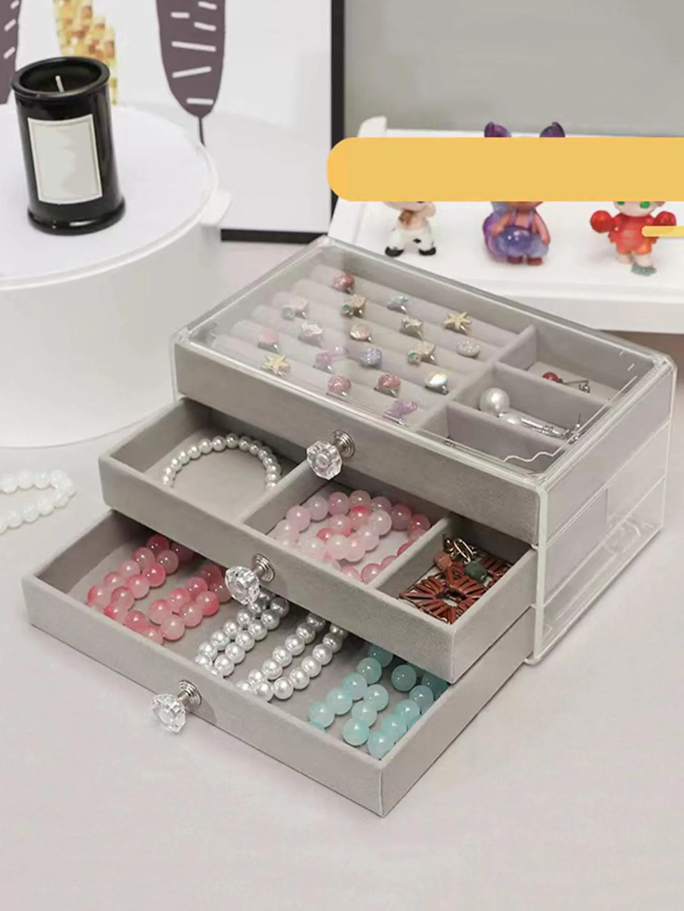 1pc Multi-layer Jewelry Storage Box