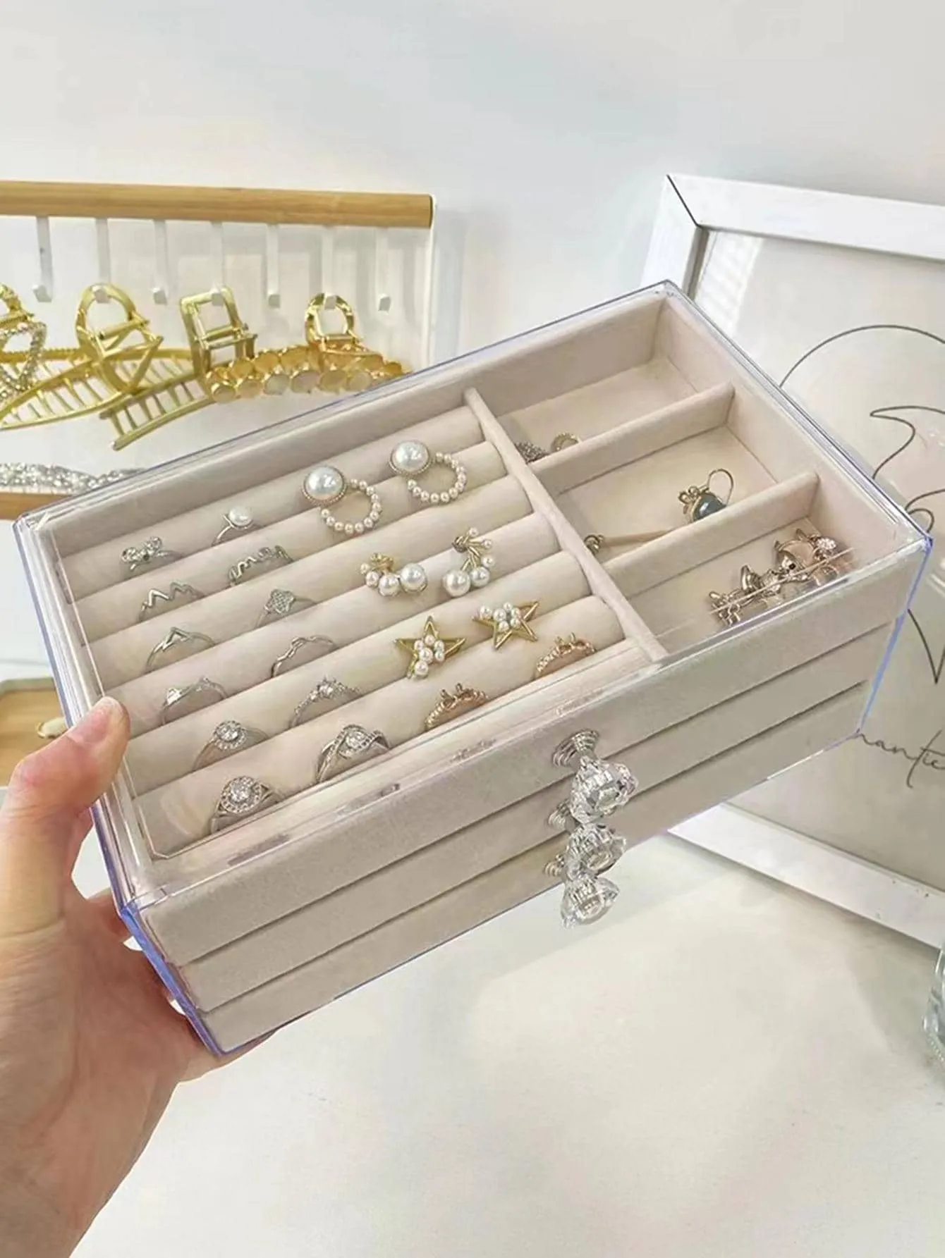 1pc Multi-layer Jewelry Storage Box