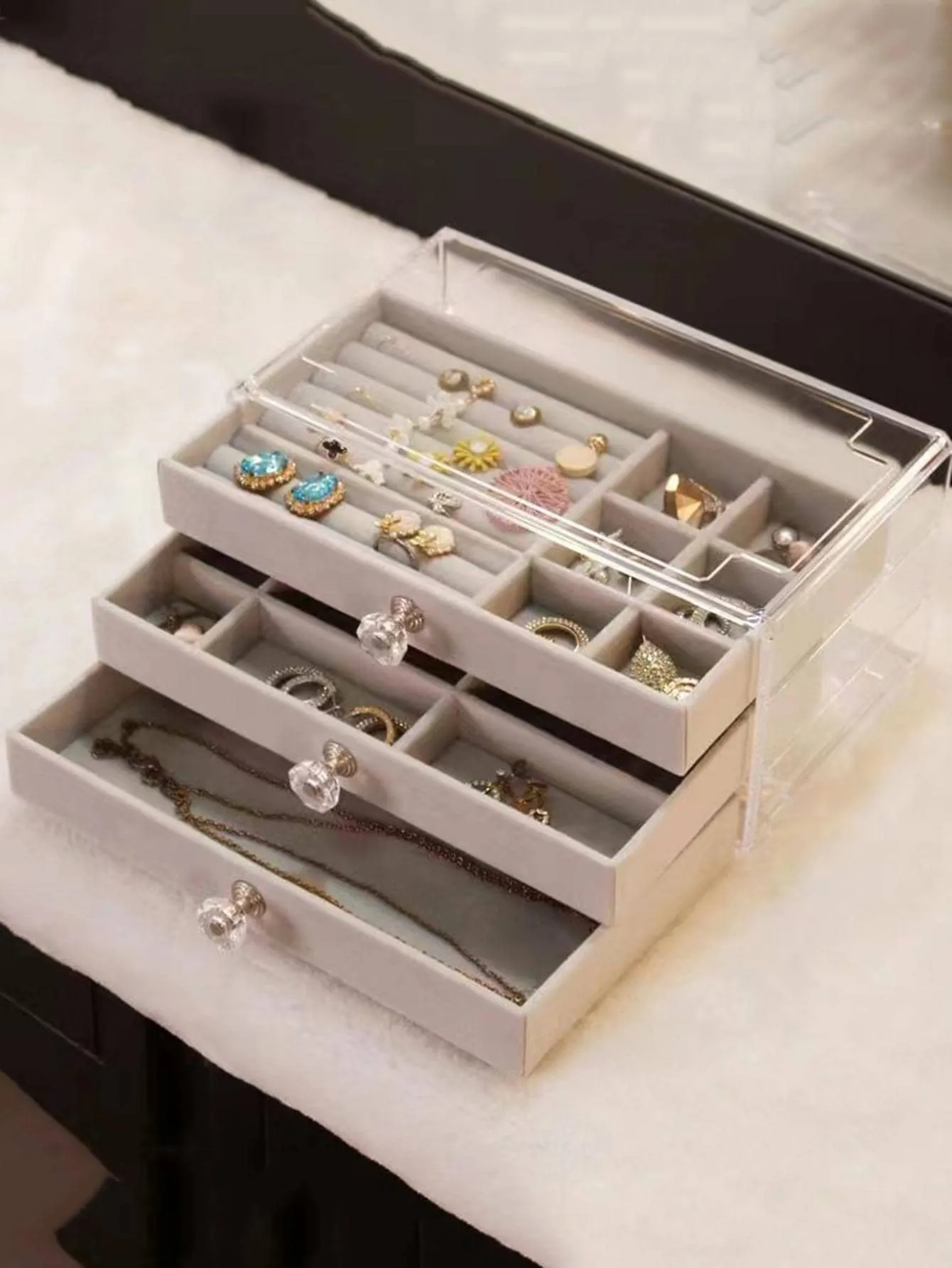 1pc Multi-layer Jewelry Storage Box