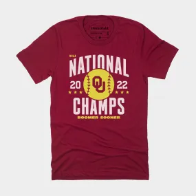 2022 Oklahoma Softball National Champs T-Shirt