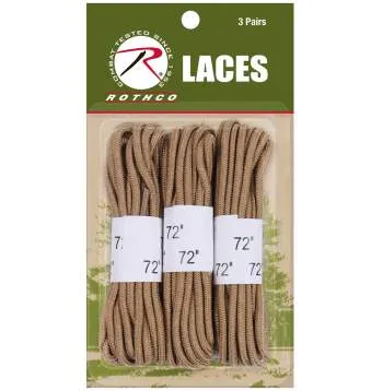 72" Boot Laces - 3 Pack