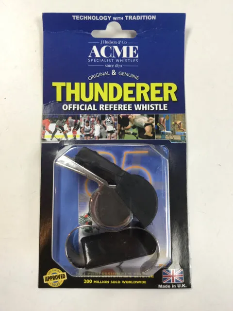 Acme Thunderer Finger New Hockey Coach/Ref Whistle