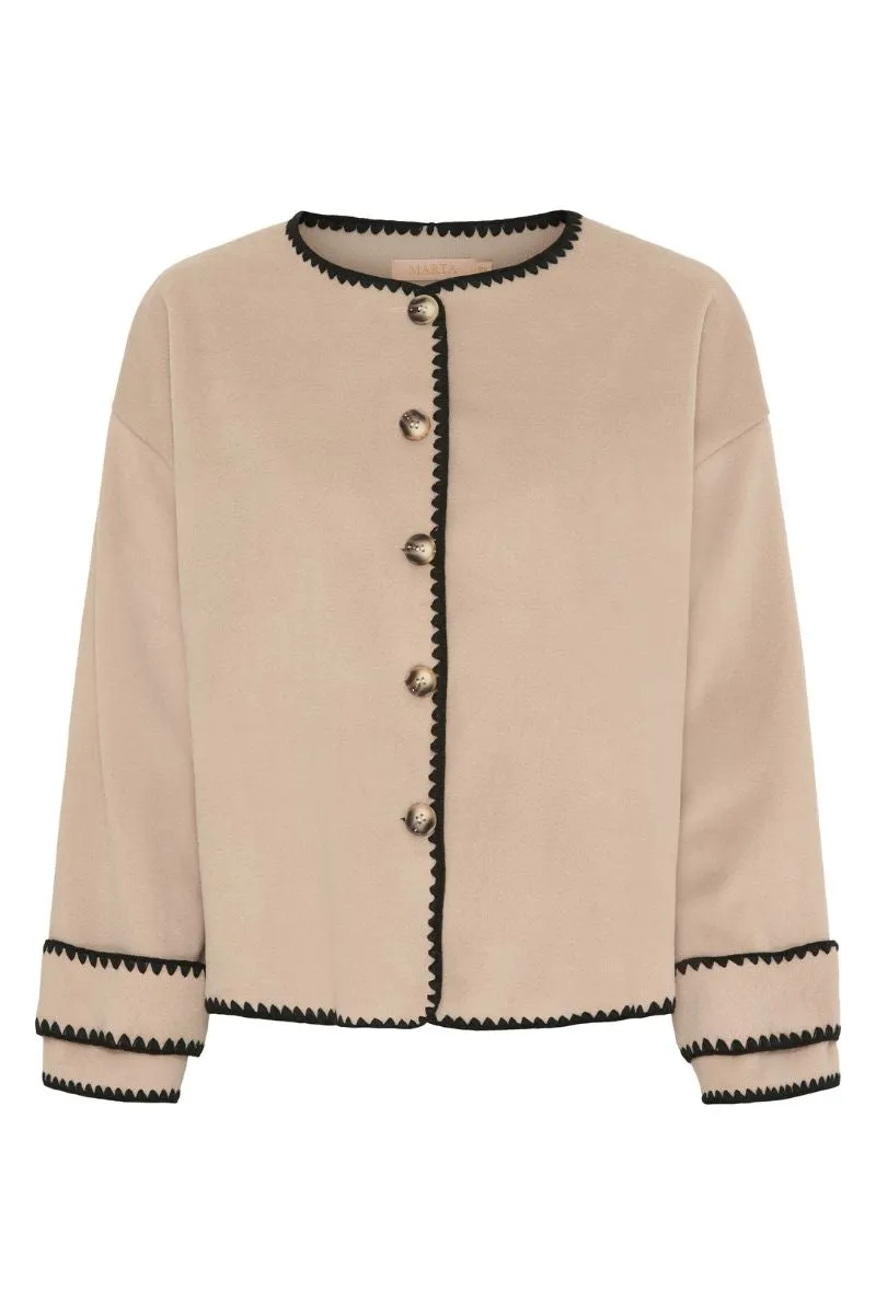 Sure, here is an optimized title for your product: Alice 38036 Beige Jacket from Marta du Chateau - Stylish Womens Outerwear