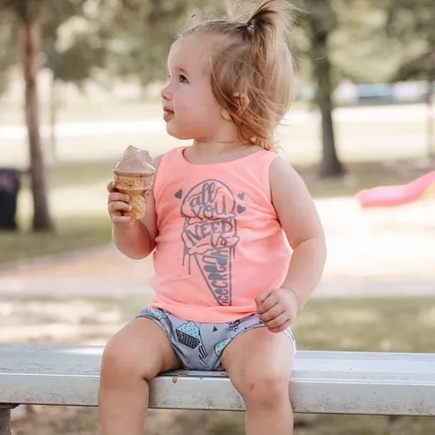 All you need is ice cream FLAMINGO Tank Top