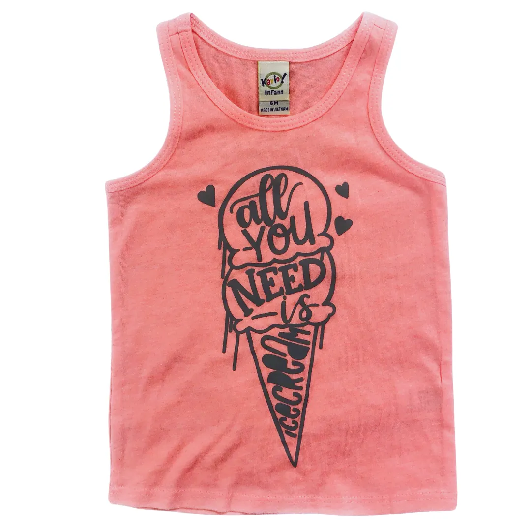 All you need is ice cream FLAMINGO Tank Top