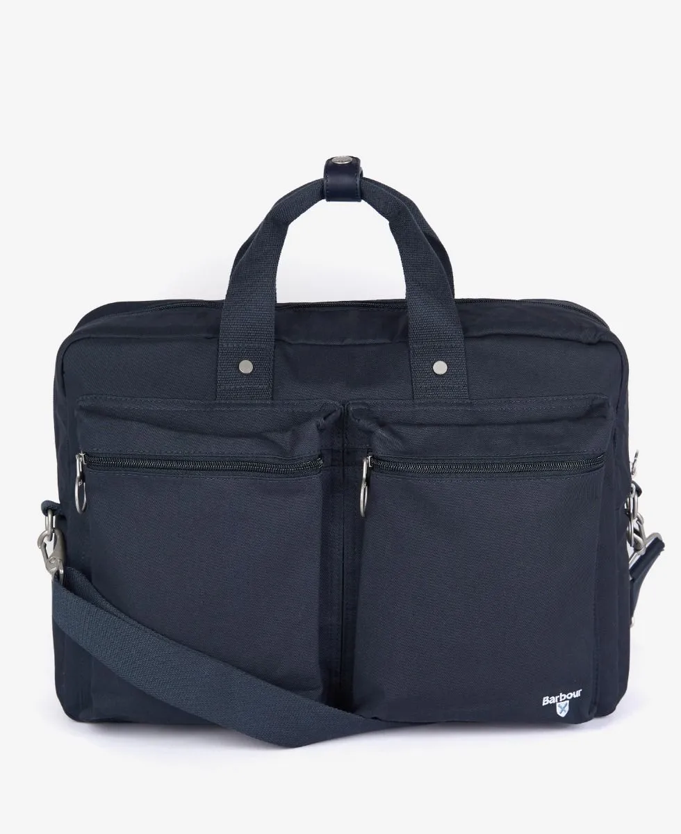 Barbour Cascade Three-Way Laptop Bag Navy UBA0664 NY91