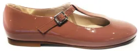 Beberlis Patent Arcilla Leather T-strap Shoe