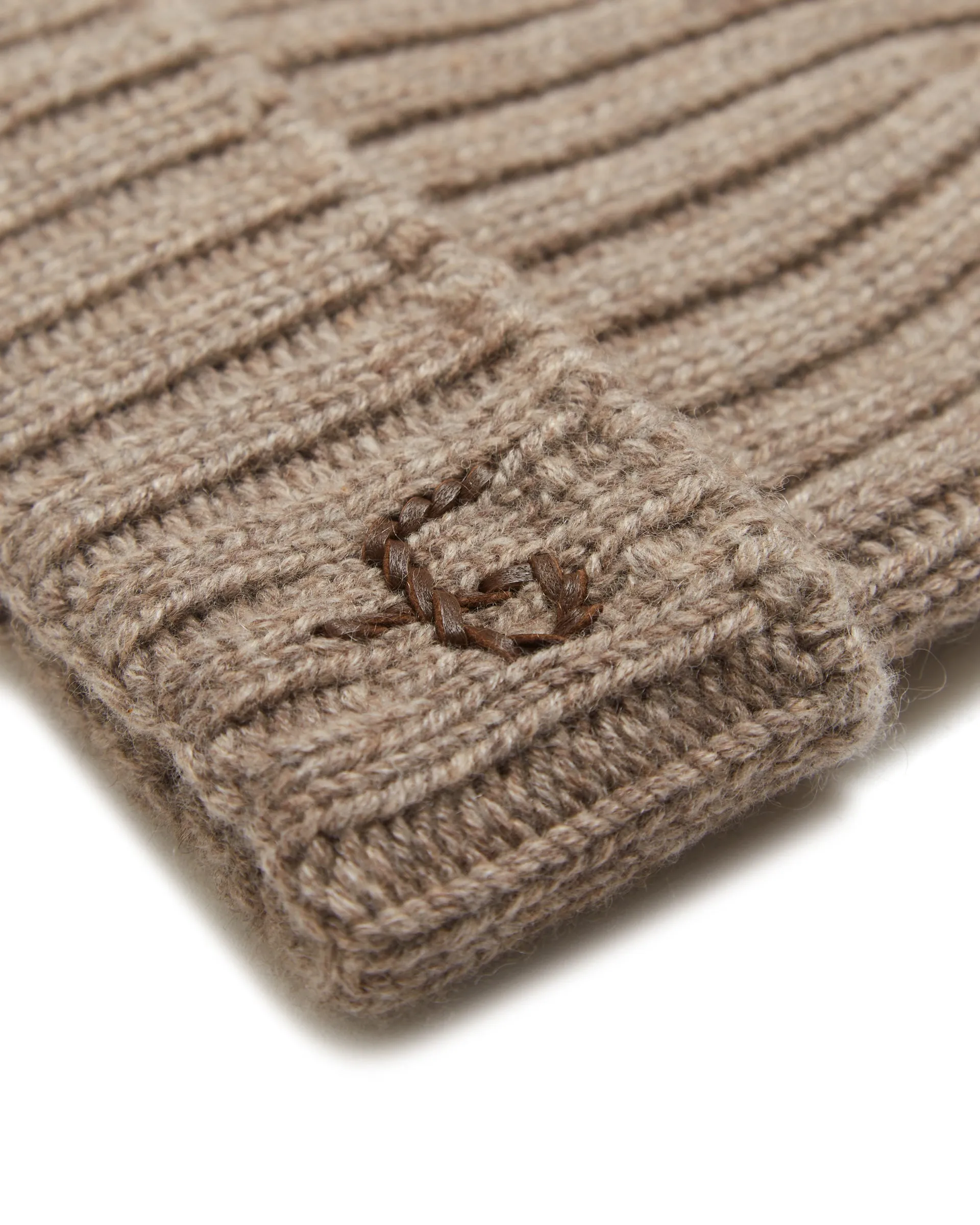 Beige Beanie Hat