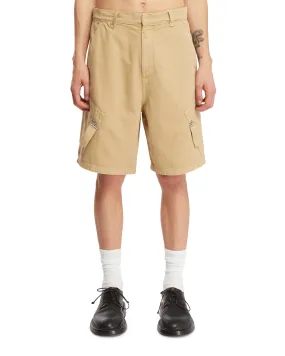 Beige Cotton Shorts