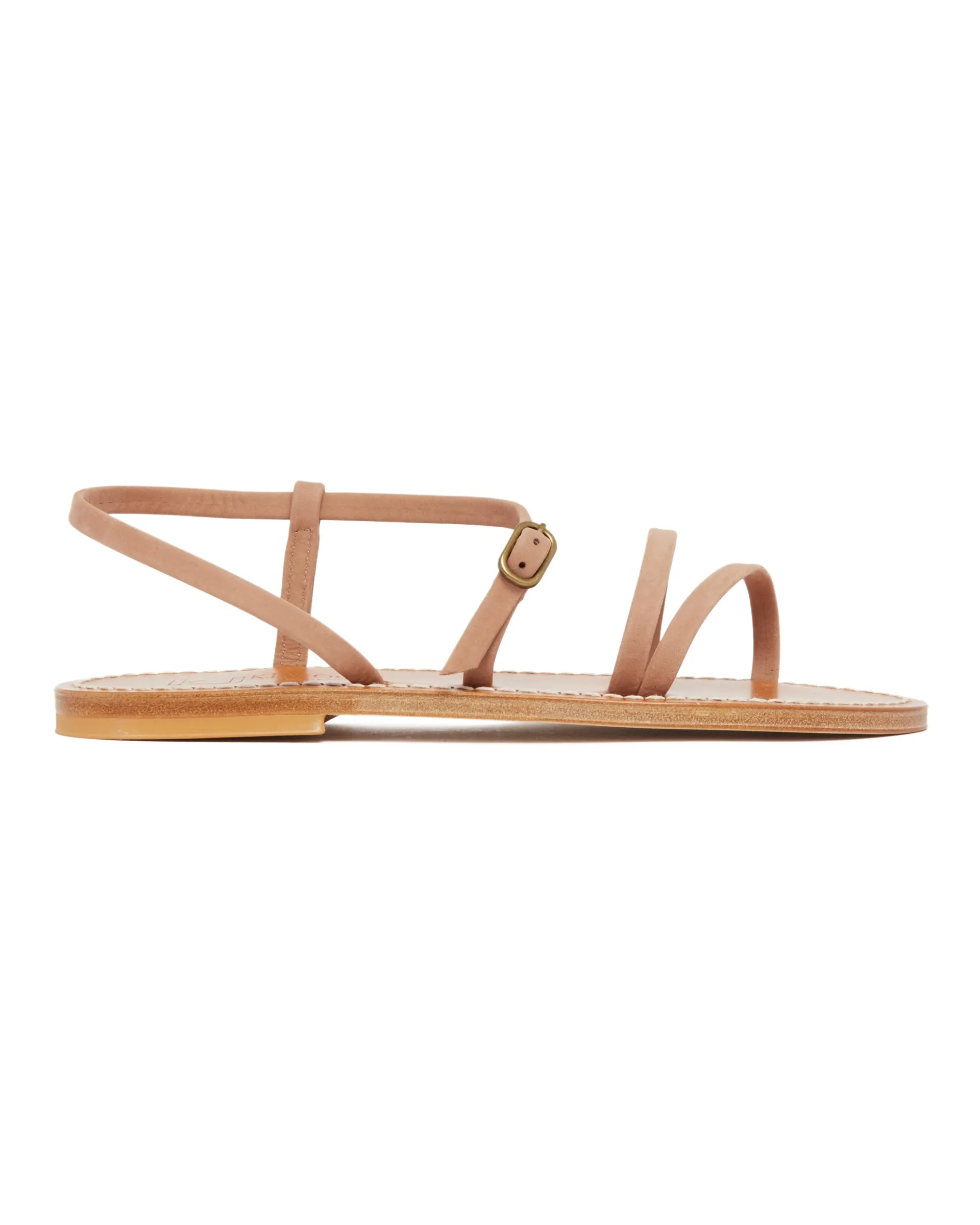 Beige Erka Flat Sandals