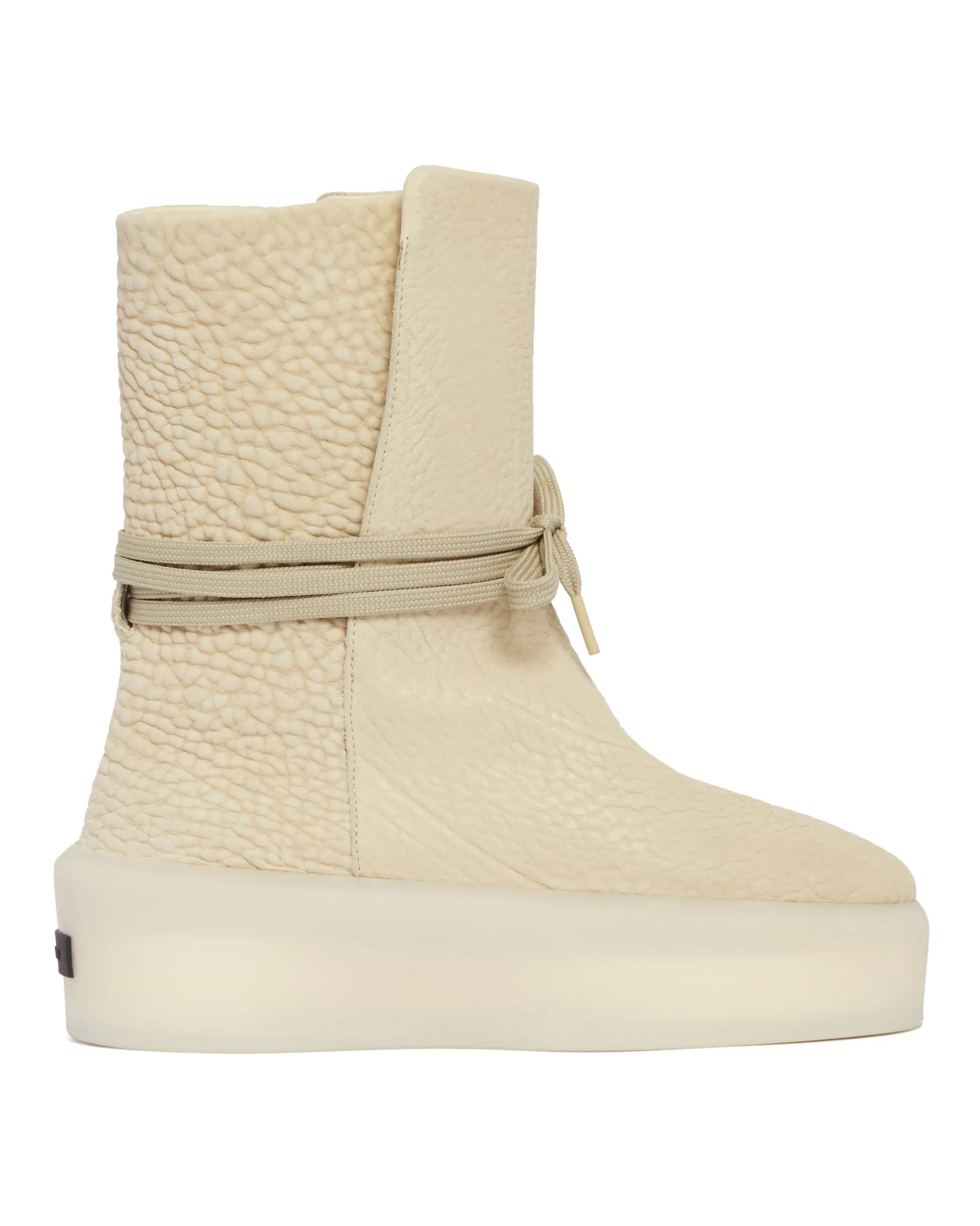 Beige Leather Native Boots