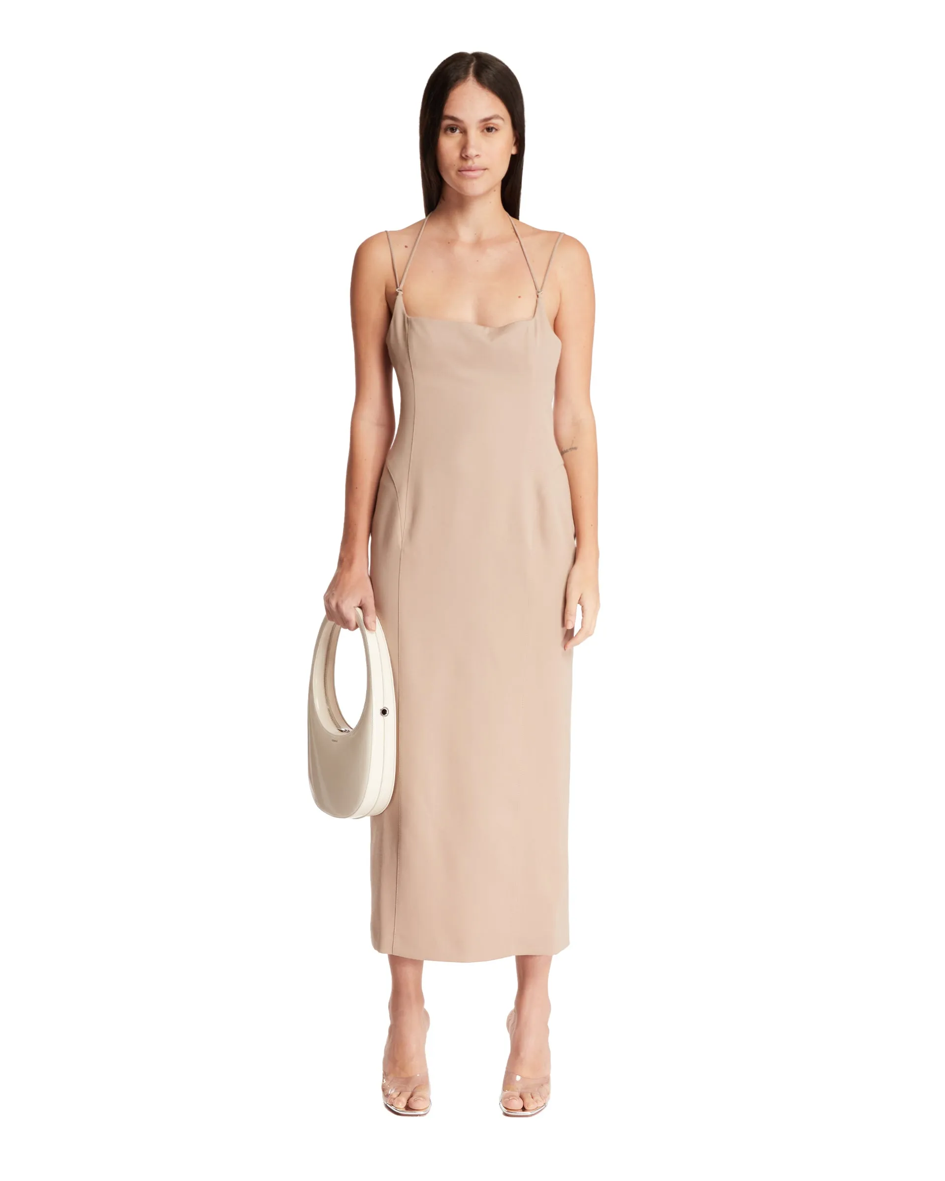 Beige Midi Dress