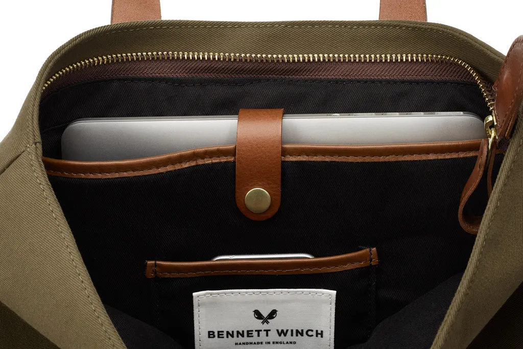 Bennett Winch Olive Canvas Tote