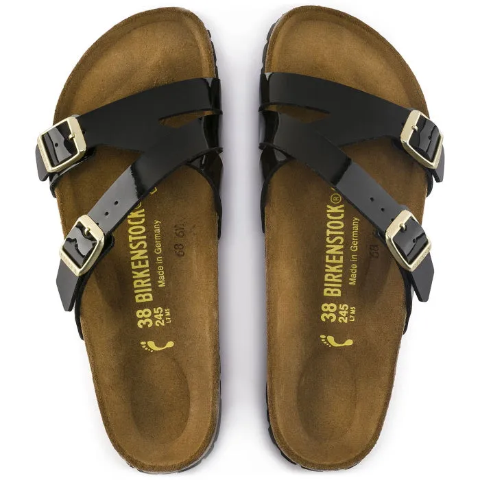 Birkenstock Yao Patent Black Birko Flor Narrow  Width