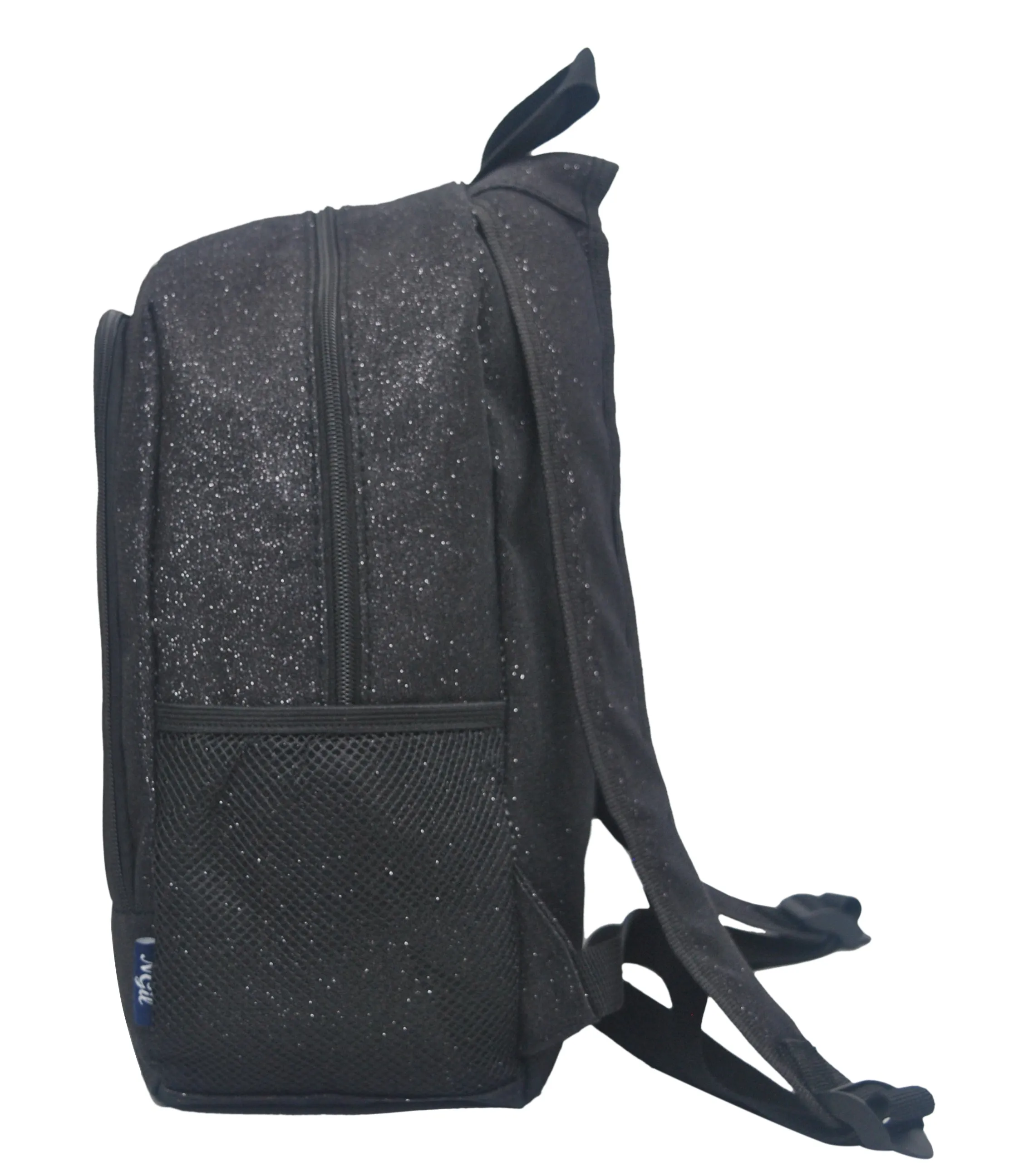 Black Glitter NGIL Canvas Backpack