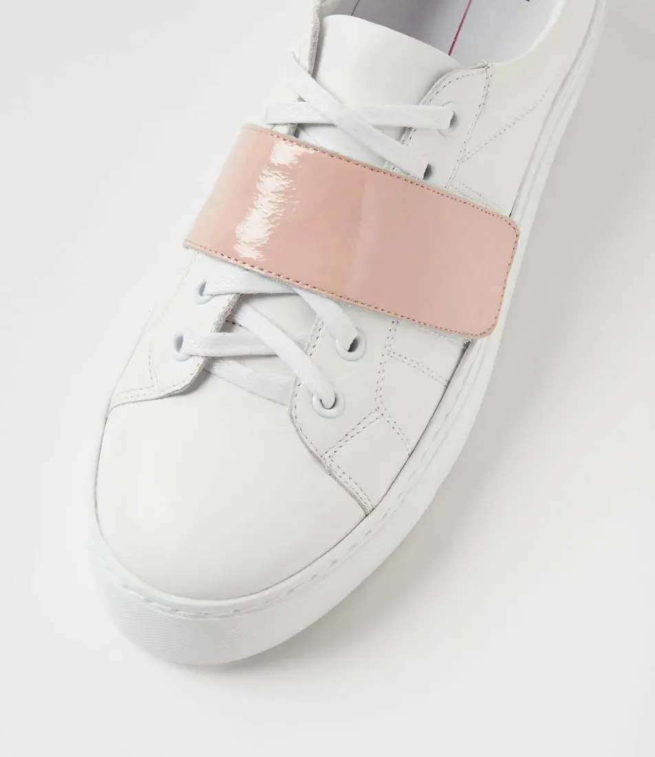 Camberly (White-Pink Leather-Patent)