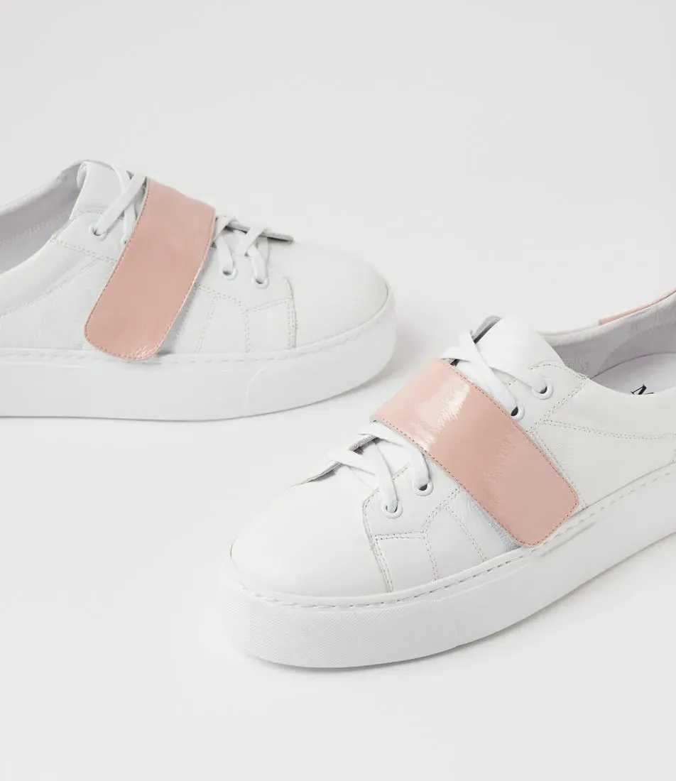 Camberly (White-Pink Leather-Patent)