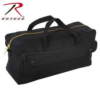 Canvas Jumbo Tool Bag With Brass Zipper