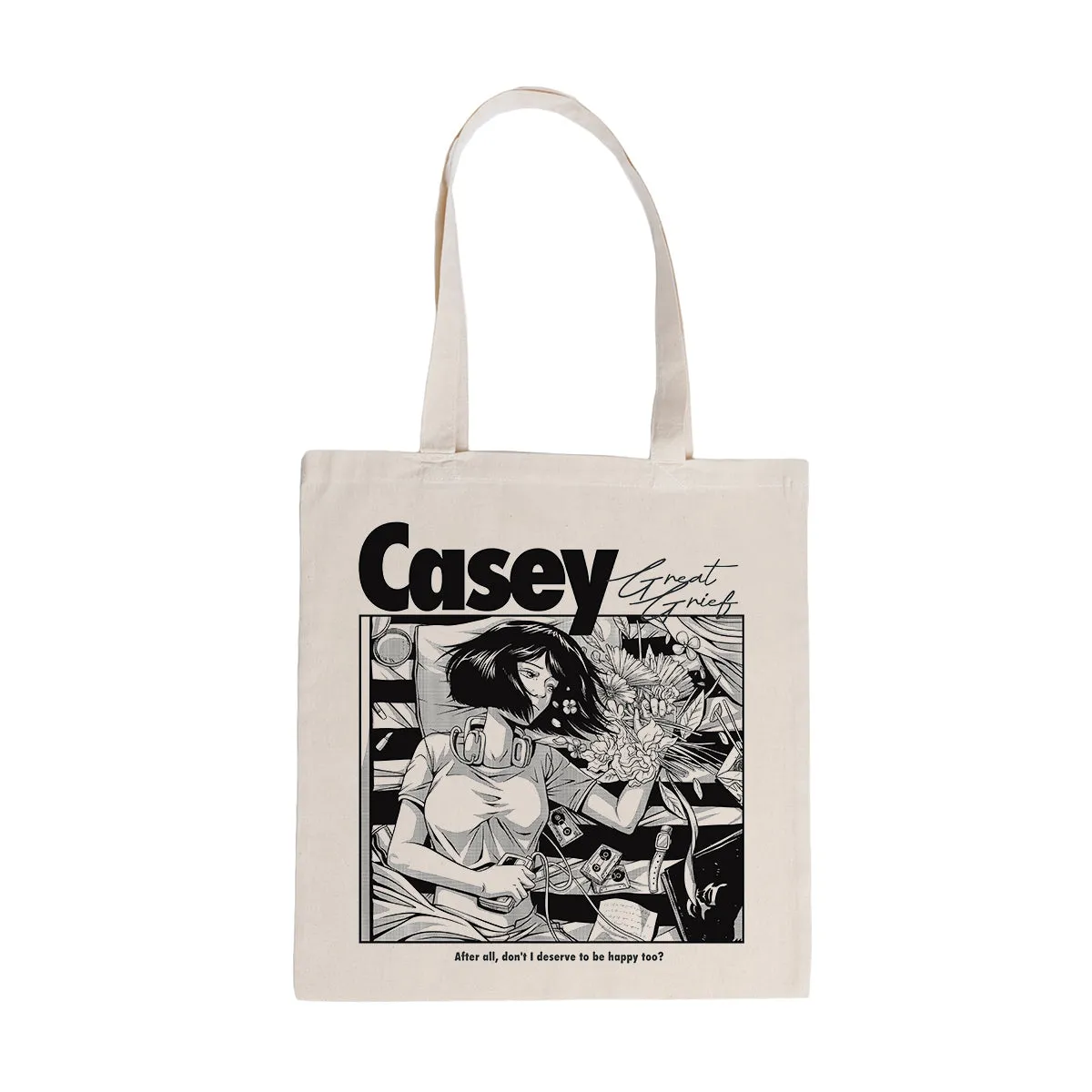 Caseys Great Grief Anime-Themed Durable Tote Bag