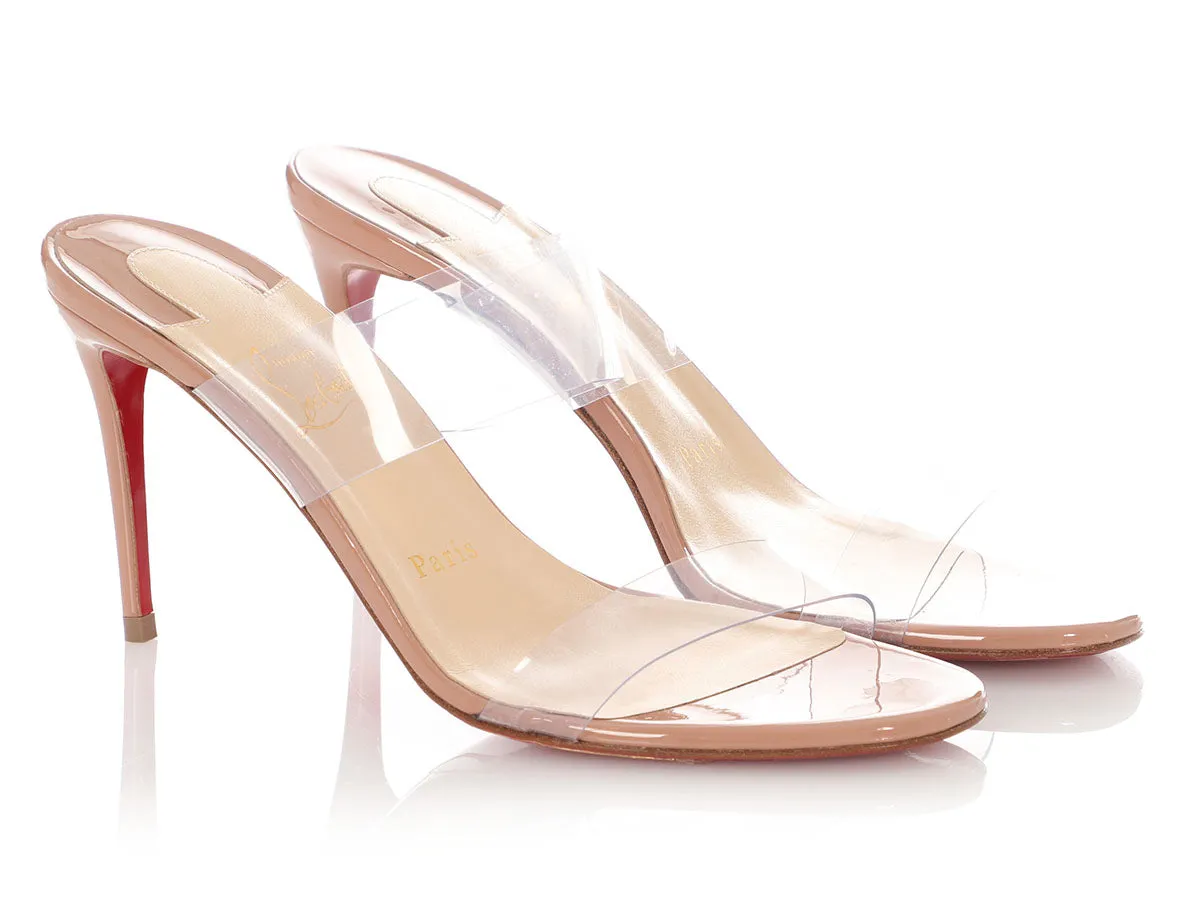 Christian Louboutin Just Nothing Beige Sandals