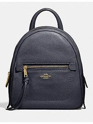 Coach Pebble Leather Andi Backpack Black F30530