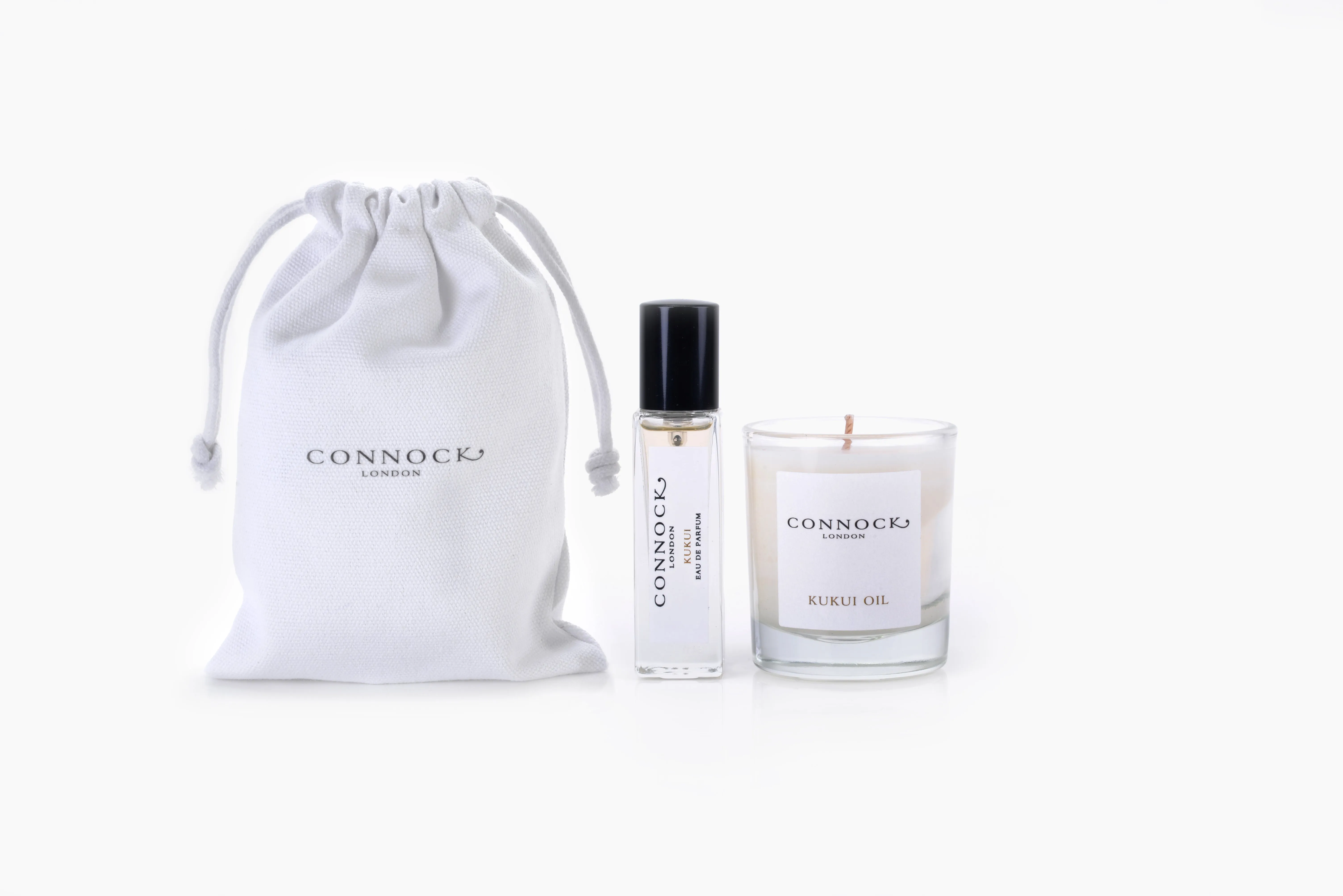 Connock London Kukui Oil Travel Luxuries Set