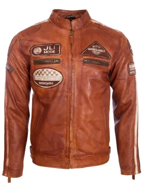 Mens Racing Biker Jacket - Timber Nevada - CXUS