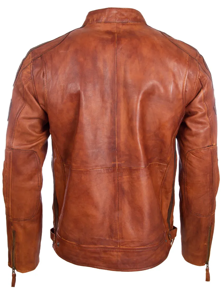 Mens Racing Biker Jacket - Timber Nevada - CXUS