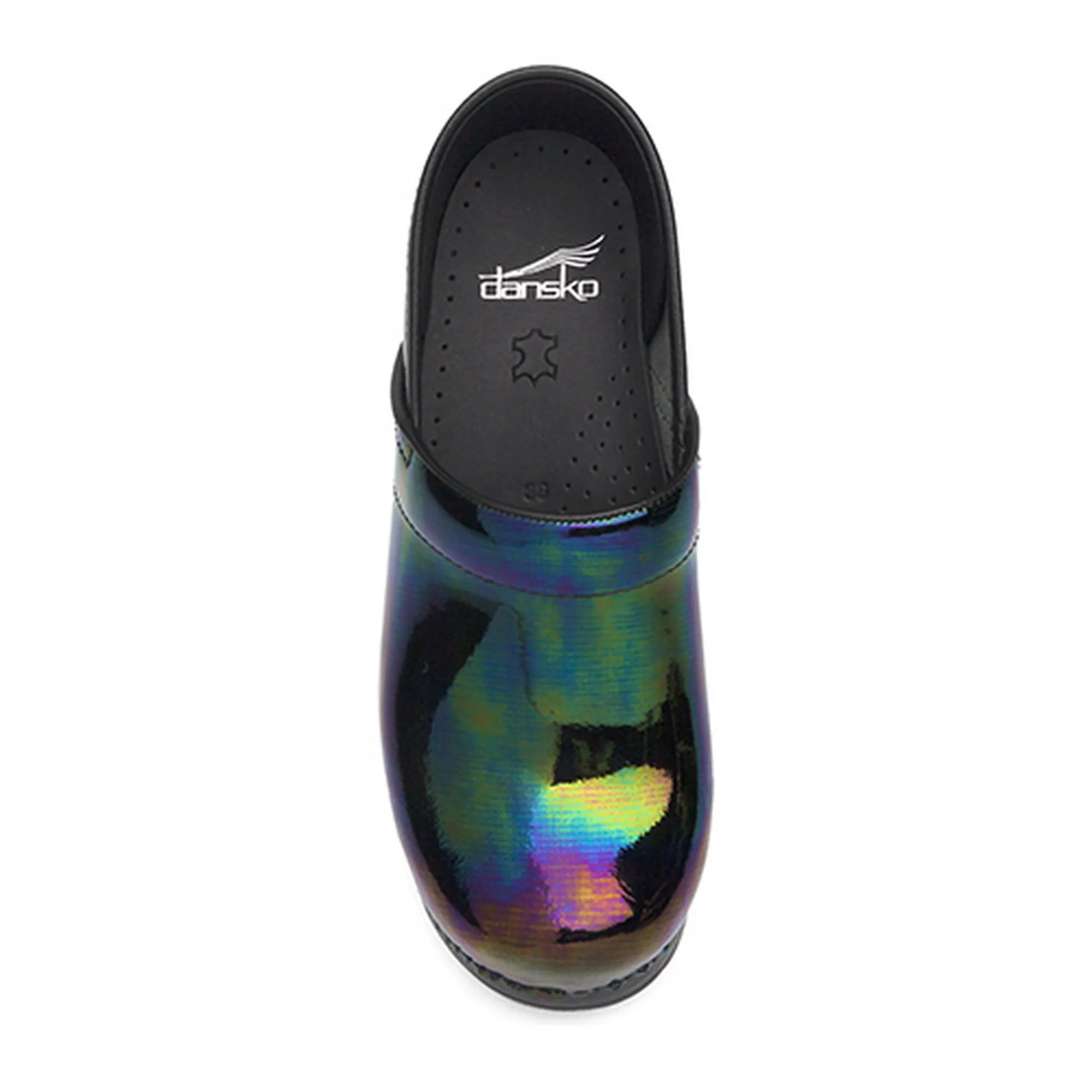 DANSKO Professional Petrol Patent Leather Clogs