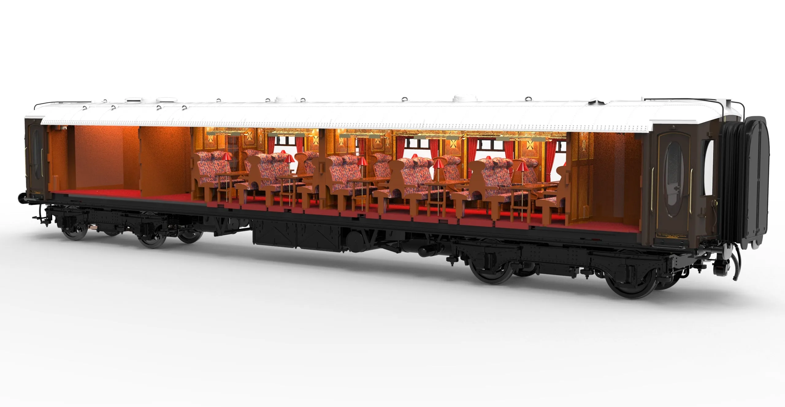 Darstaed D25-01F Finescale O Gauge All Steel Type K Pullman Kitchen 1st Coach 'Ione' (Preserved) (Pre-order)