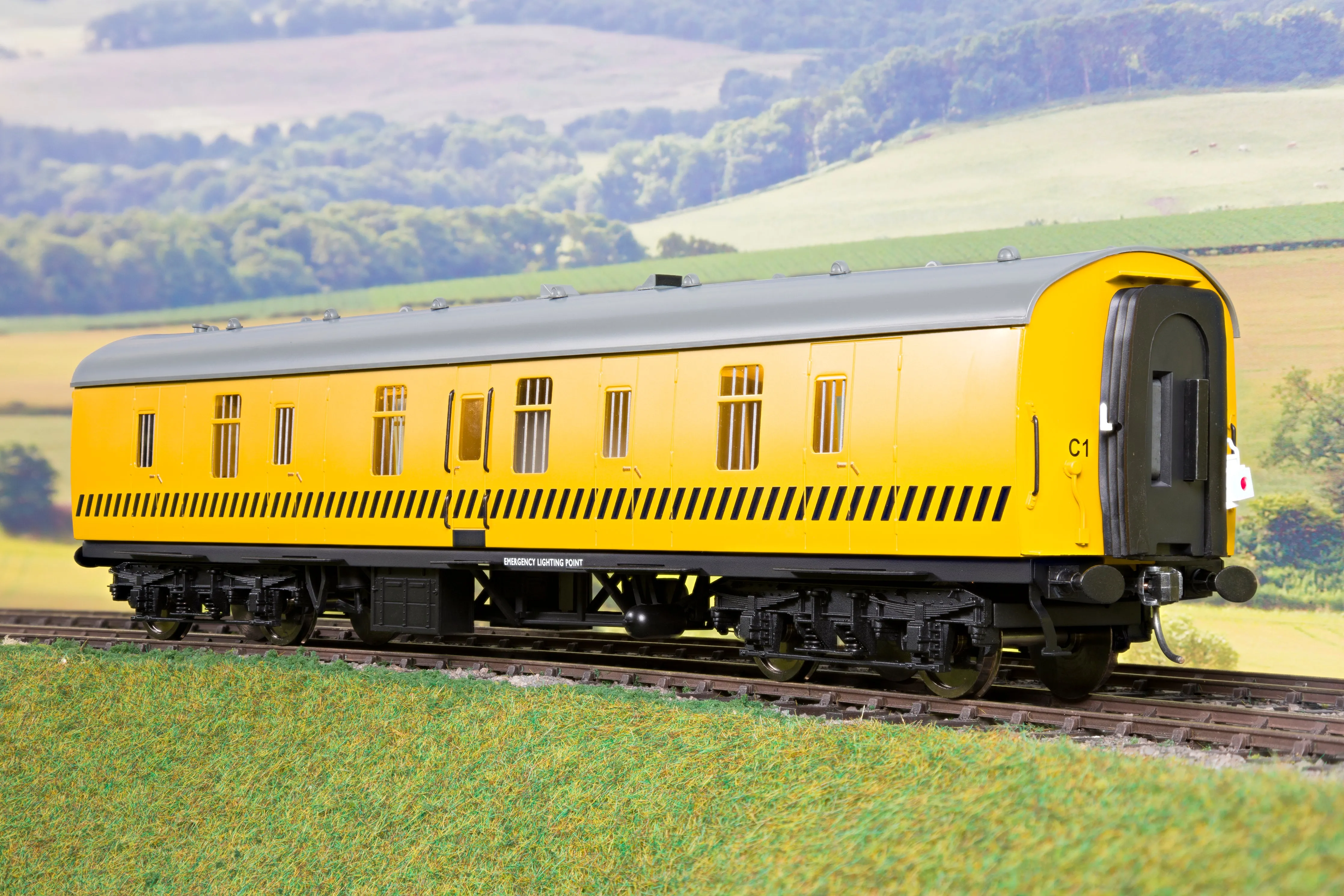 Darstaed Finescale O Gauge D22-11 Mk1 57' BG, Departmental Yellow