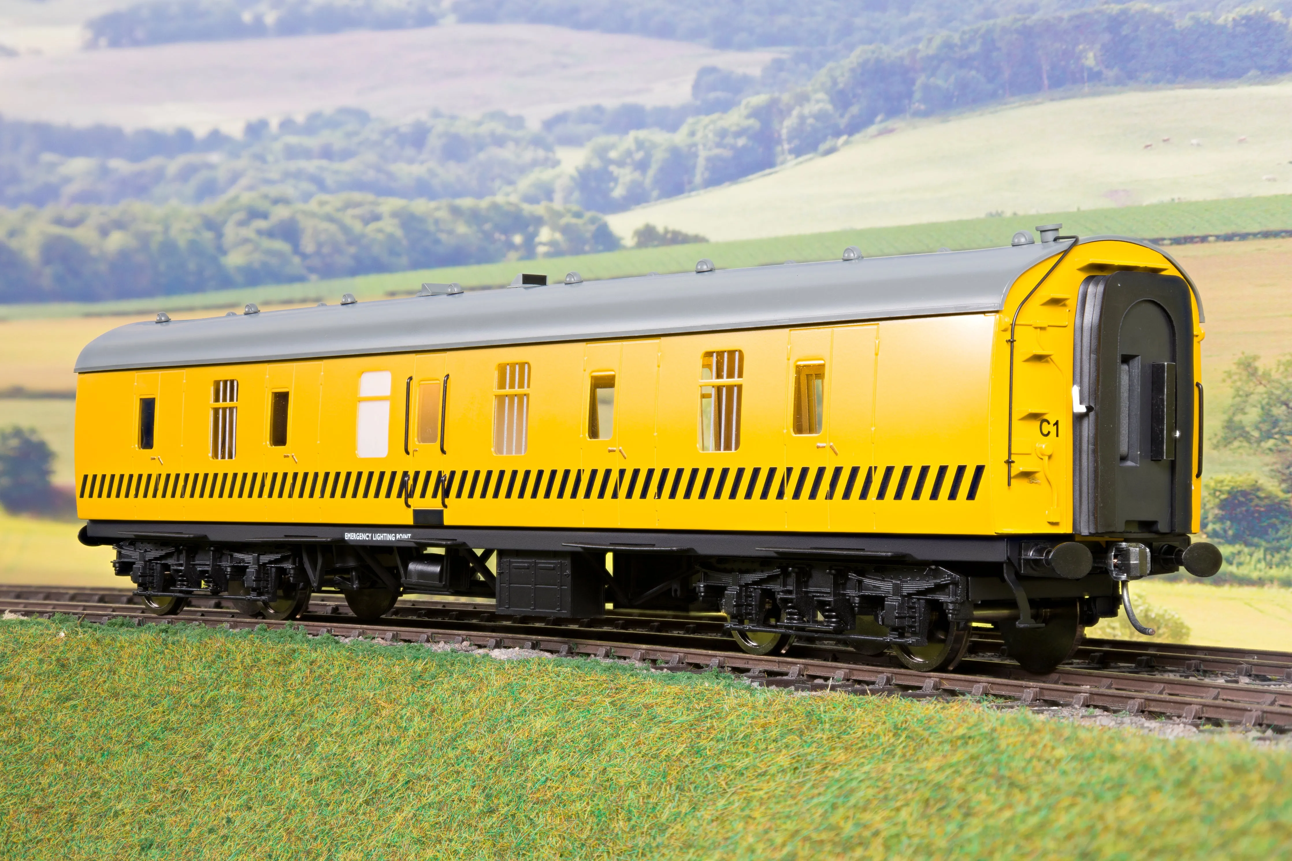 Darstaed Finescale O Gauge D22-11 Mk1 57' BG, Departmental Yellow