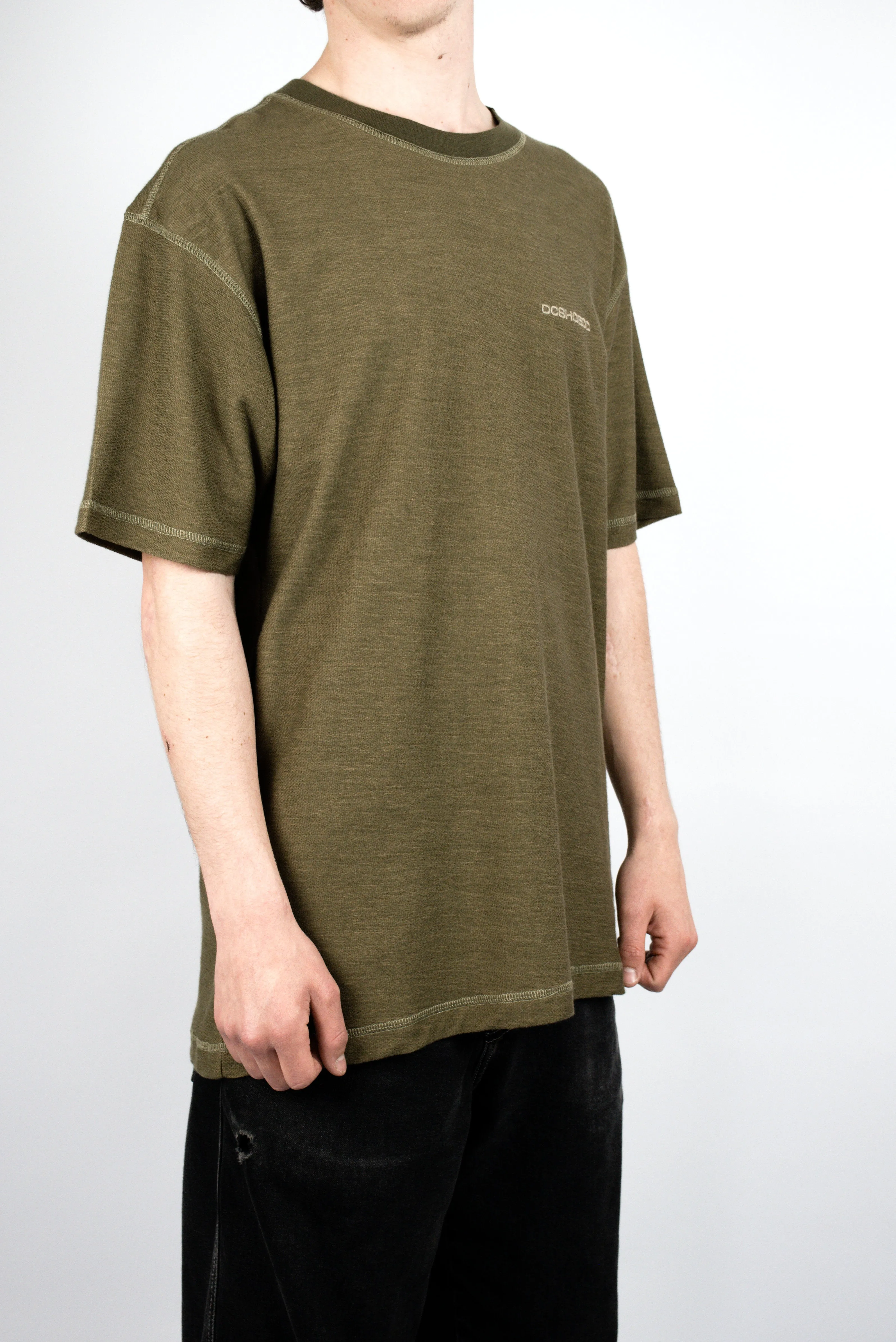 Dc Shoes - Sediment Terry Cloth Tee - Ivy Green