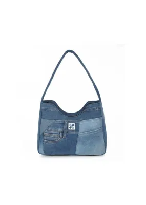 Denim Hobo Shoulder Bag- 222.2