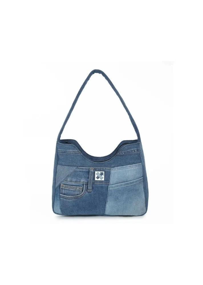 Denim Hobo Shoulder Bag- 222.2