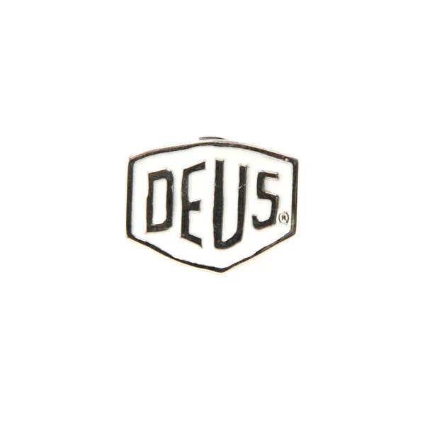 Deus Shield Pin - White