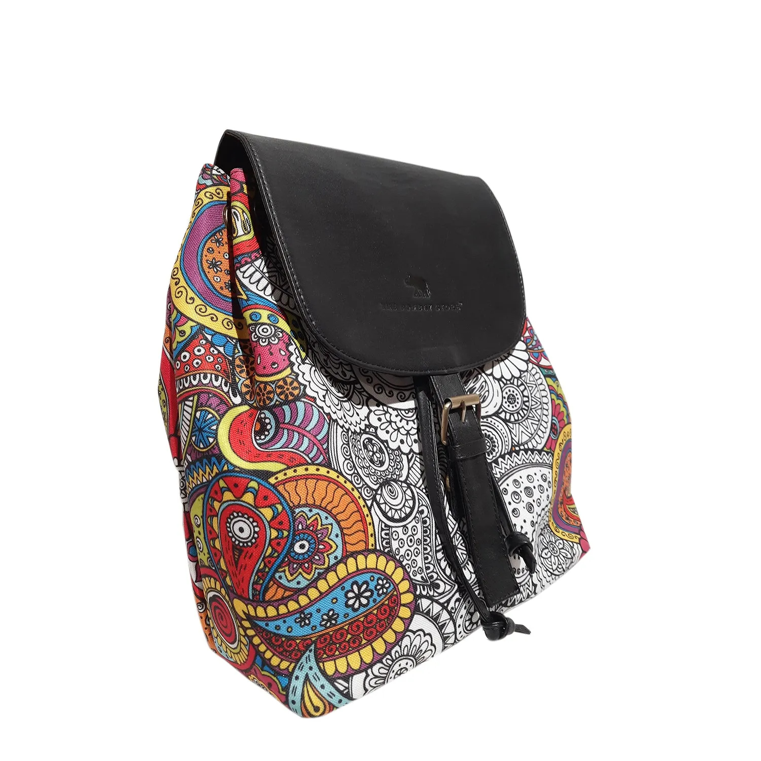 Doodle Arts Poly Canvas & PU Back Pack Bag