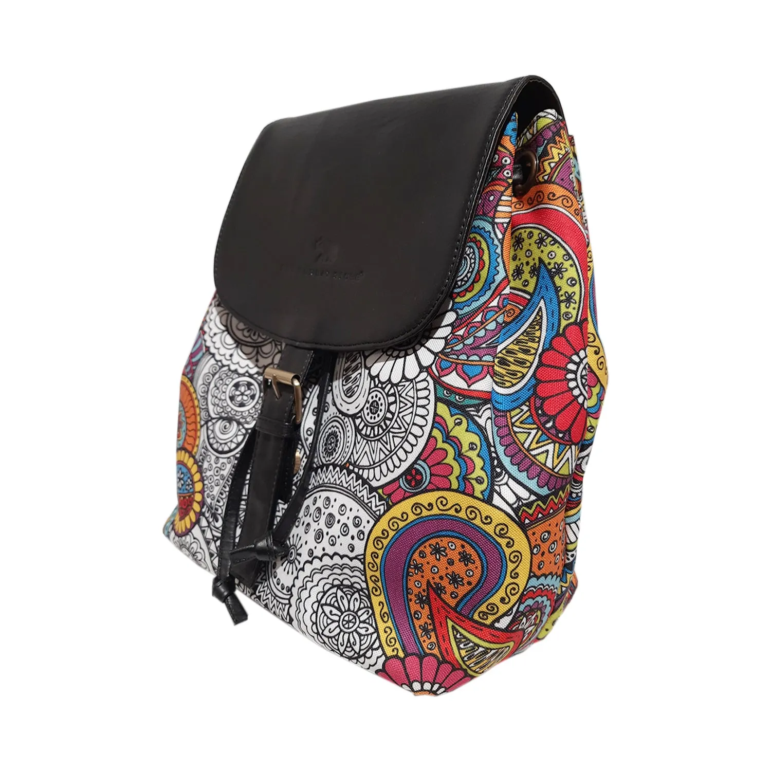 Doodle Arts Poly Canvas & PU Back Pack Bag