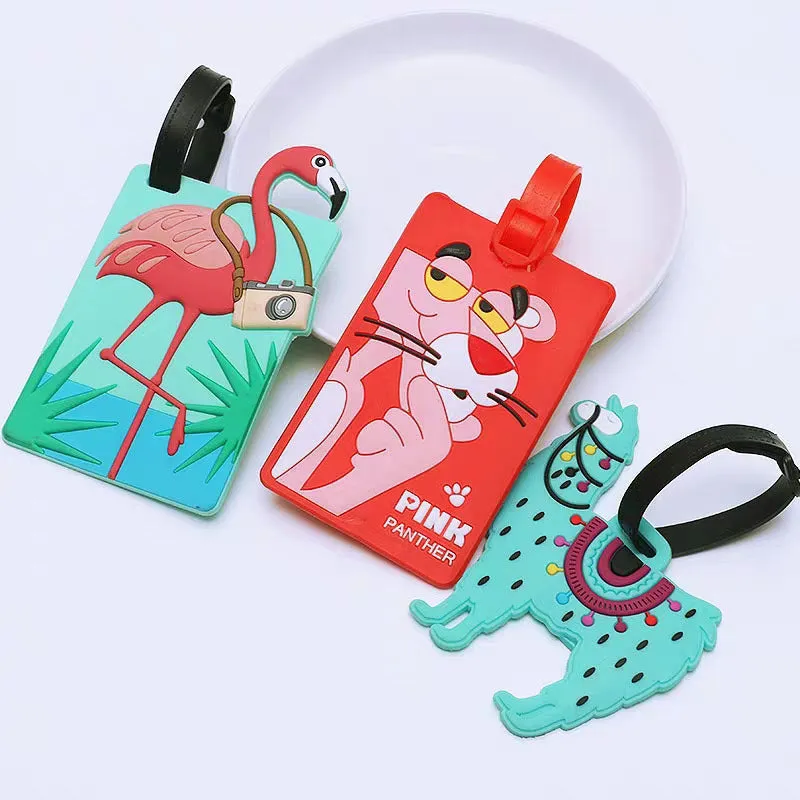 Drip Rubber Cartoon Luggage Card