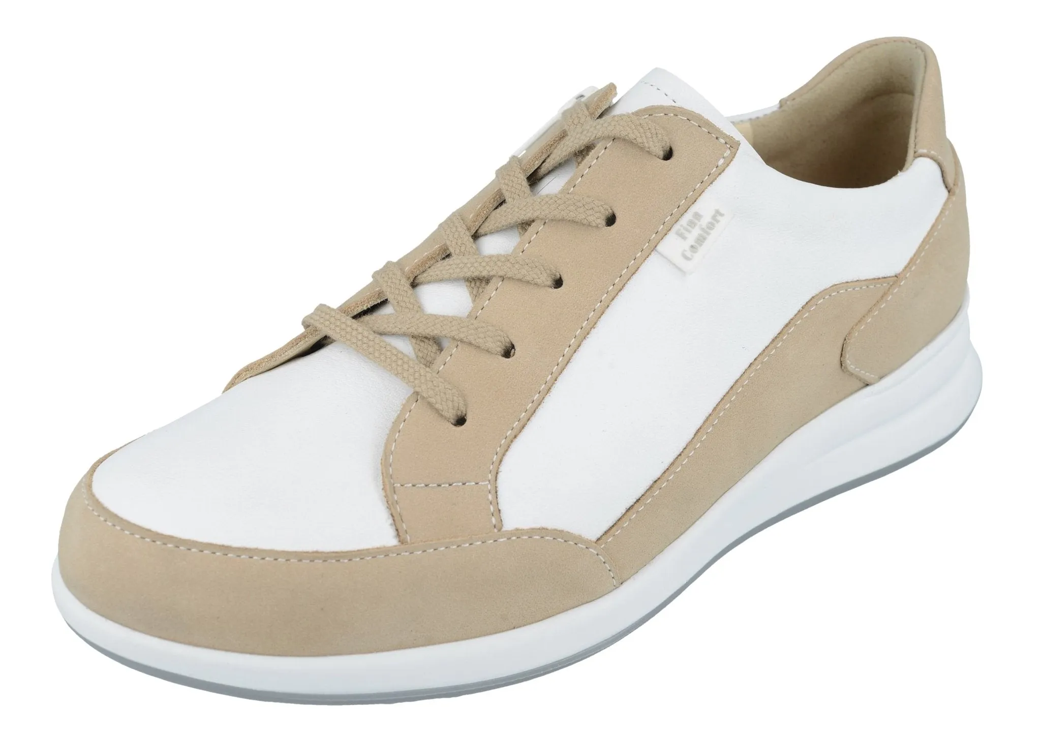 Finn Comfort Prato Ivory/White with Zipper