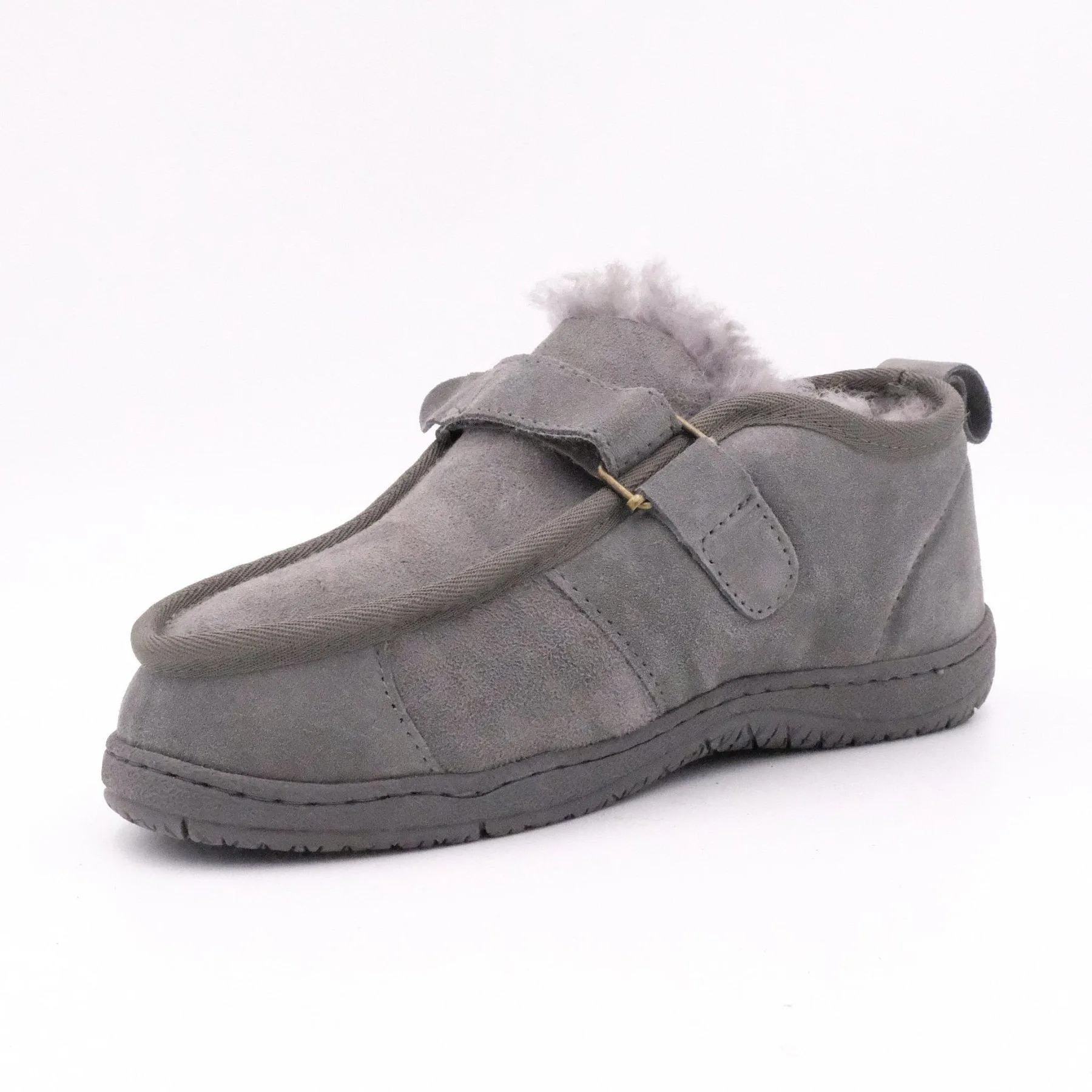 Fleece Easy - Hook & Loop Strap Sheepskin Boot - Black Sheep Australia Medical Sheepskin Healthcare Range