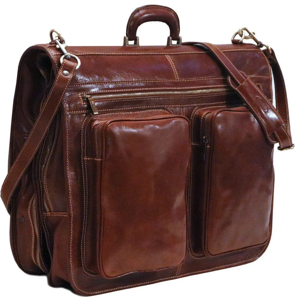 Floto Leather Venezia Garment Bag