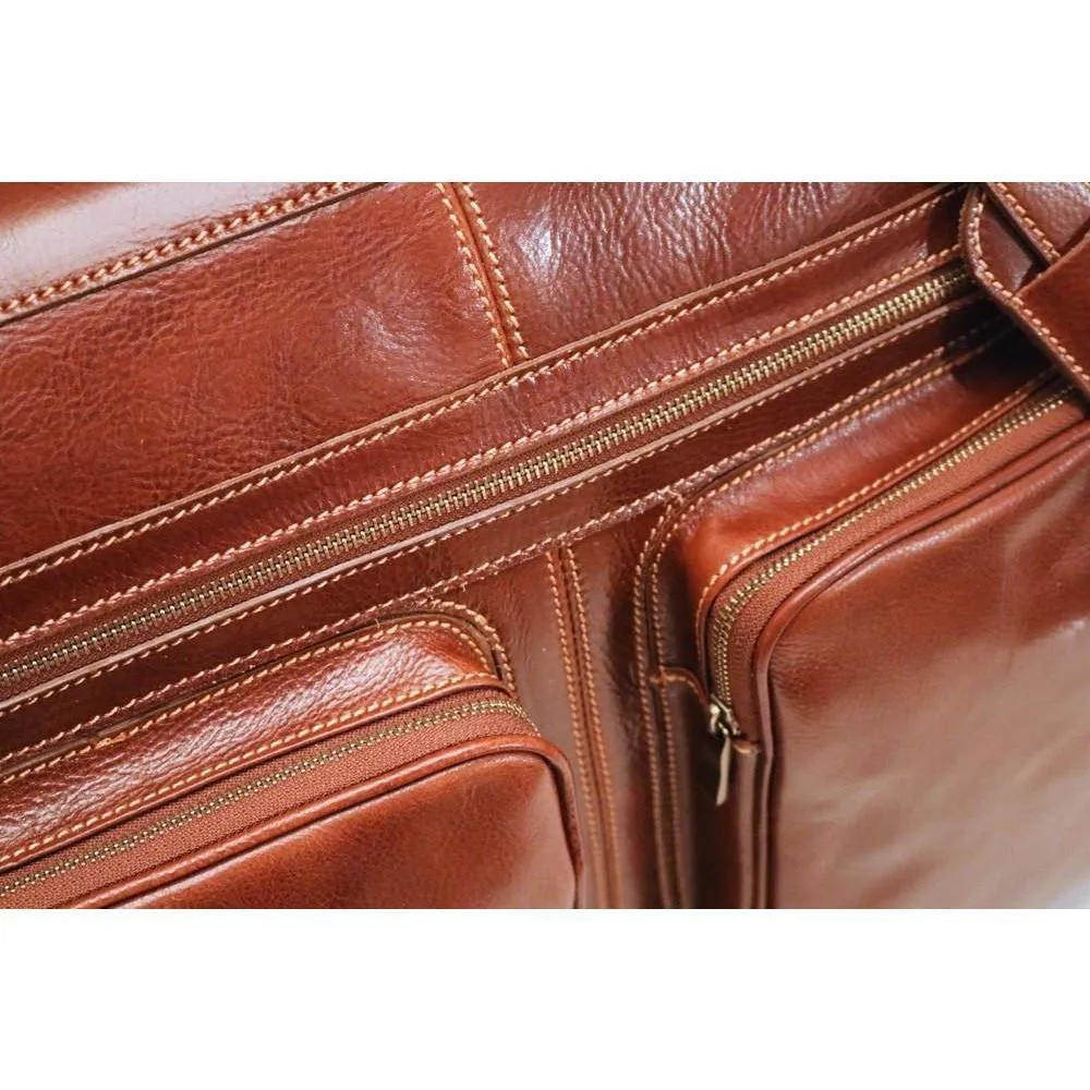 Floto Leather Venezia Garment Bag