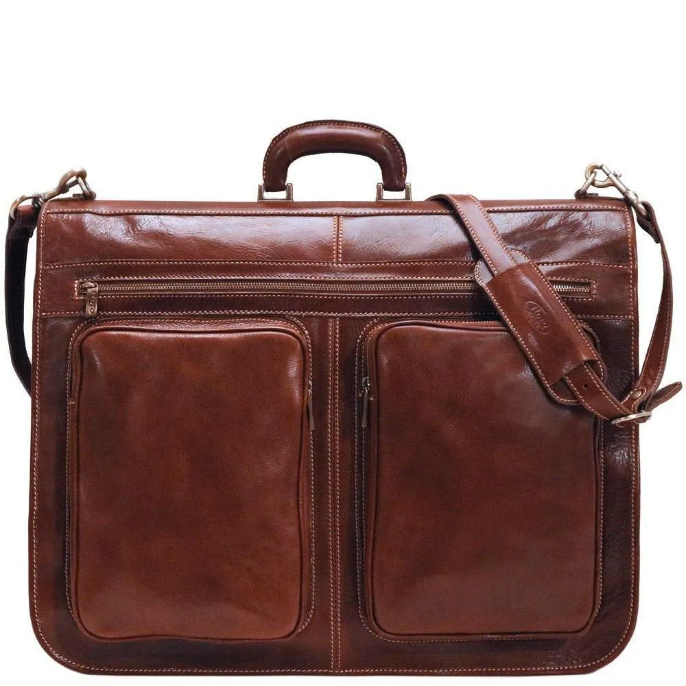 Floto Leather Venezia Garment Bag