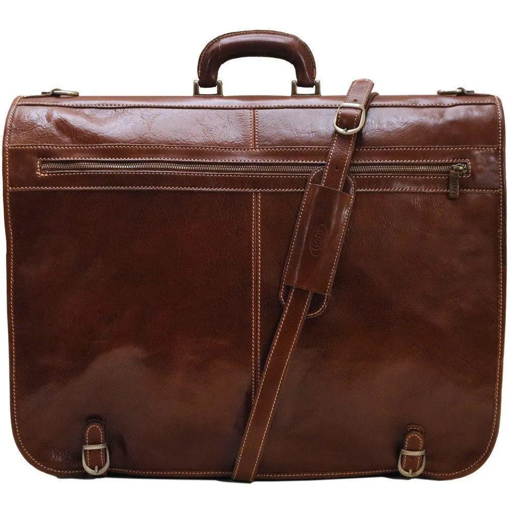 Floto Leather Venezia Garment Bag